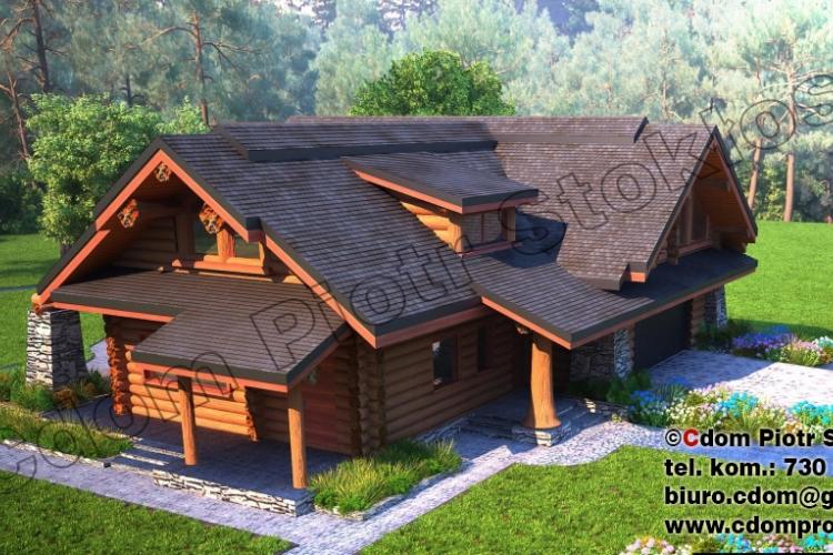 13B.DOM Z BALI CIOSANYCH LOG HOME